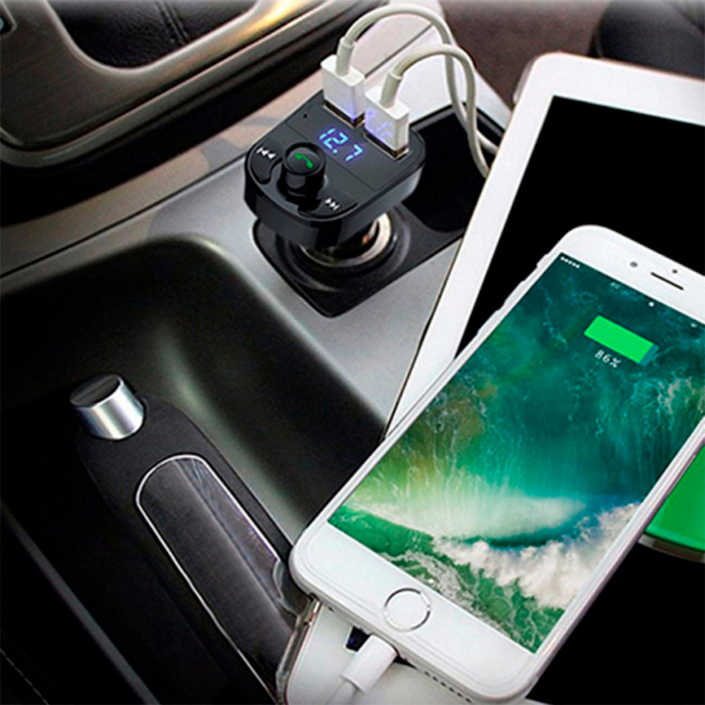 Bluetooth модулятор в машину CAR X8 BT / ФМ Модулятор / ФМ Трансмітер / Модулятор в гніздо прикурювача