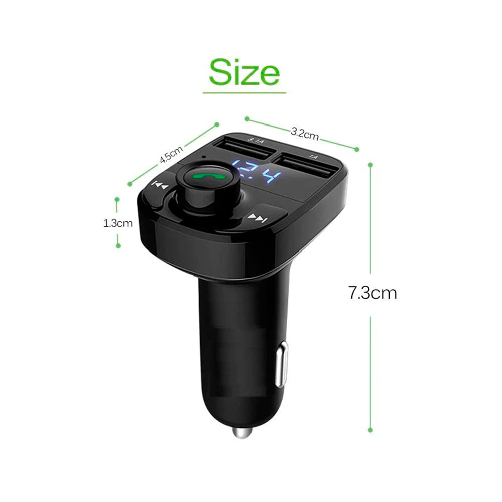 Bluetooth модулятор в машину CAR X8 BT / ФМ Модулятор / ФМ Трансмітер / Модулятор в гніздо прикурювача