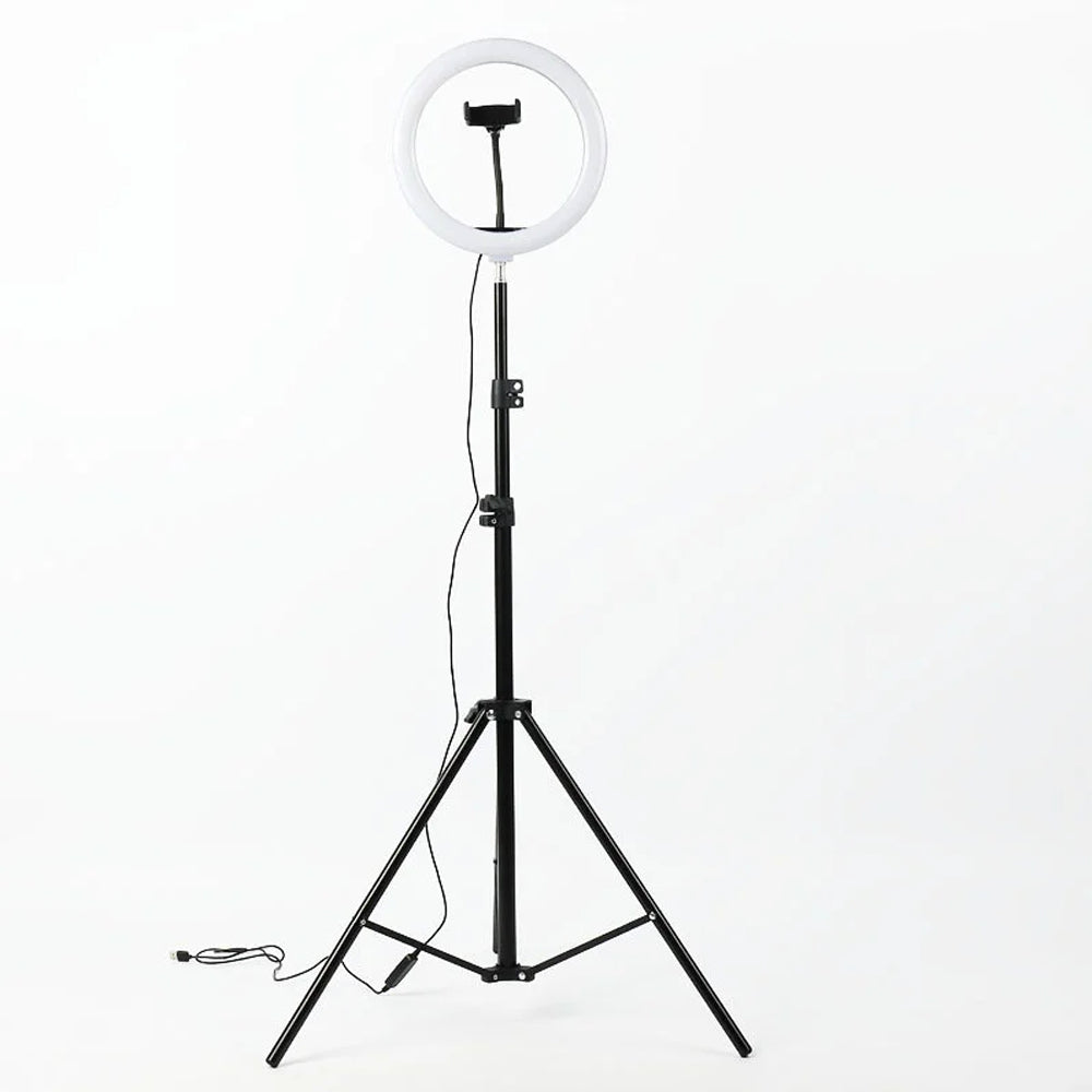 Штатив розкладний для кільцевої LED лампи 0,66-2 м / Штатив стійка тринога для кільцевих ламп та спалаху
