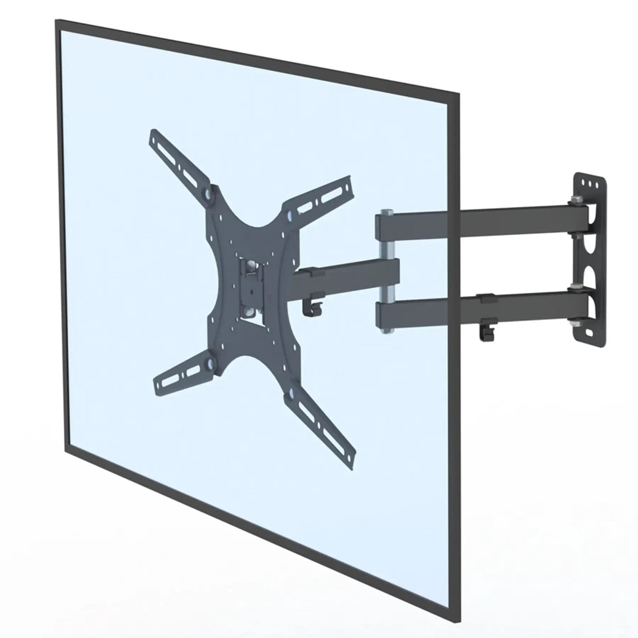 Кронштейн для телевізора 14"-55", 50 кг HDL-117-B-2 / Настінне поворотне кріплення для ТВ