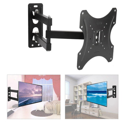 Кронштейн для телевізора 14"-55", 50 кг HDL-117-B-2 / Настінне поворотне кріплення для ТВ