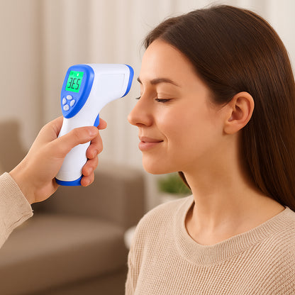 Безконтактний термометр інфрачервоний 0-100С, DT-8806C, на батарейках / Дитячий електронний градусник пірометр