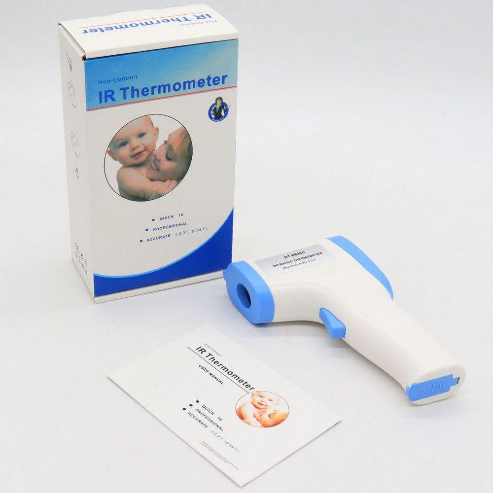 Безконтактний термометр інфрачервоний 0-100С, DT-8806C, на батарейках / Дитячий електронний градусник пірометр