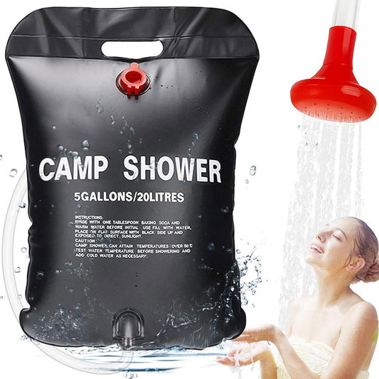 Переносний туристичний душ на 20 л, Easy Camp Solar Shower / Пртативний душ для дачі / Похідний компактний душ