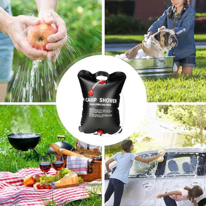 Переносний туристичний душ на 20 л, Easy Camp Solar Shower / Пртативний душ для дачі / Похідний компактний душ