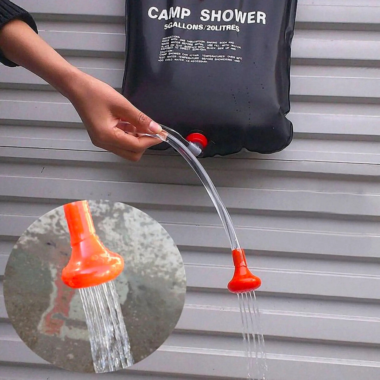 Переносний туристичний душ на 20 л, Easy Camp Solar Shower / Пртативний душ для дачі / Похідний компактний душ