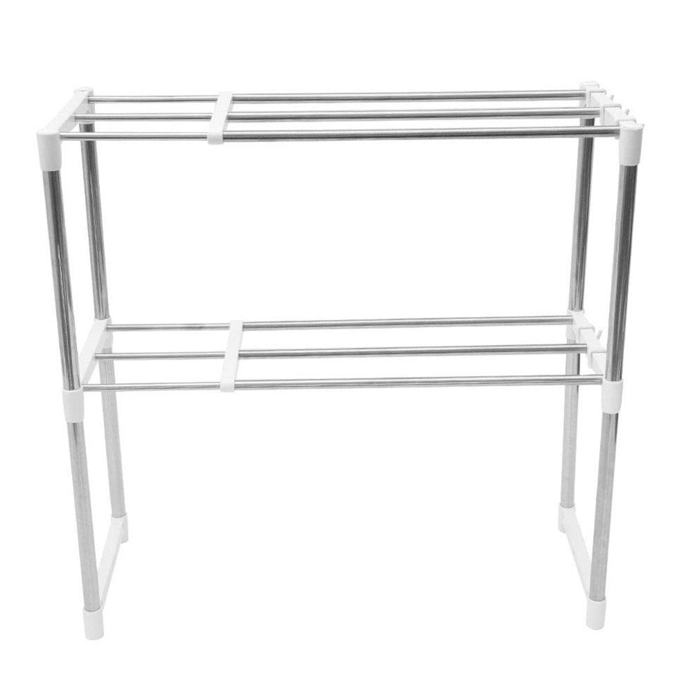 Полиця органайзер для мікрохвильовки 49,5-85х60,5х25 см / Багатофункціональний кухонний стелаж