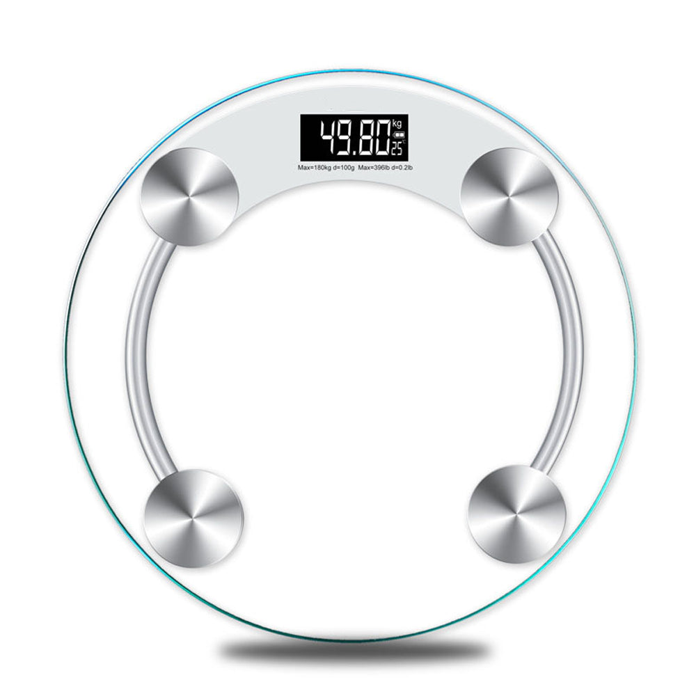 Підлогові електронні ваги до 180 кг 2003А / Скляні круглі ваги / Прозорі ваги / Ваги підлогові / Ваги підлогові