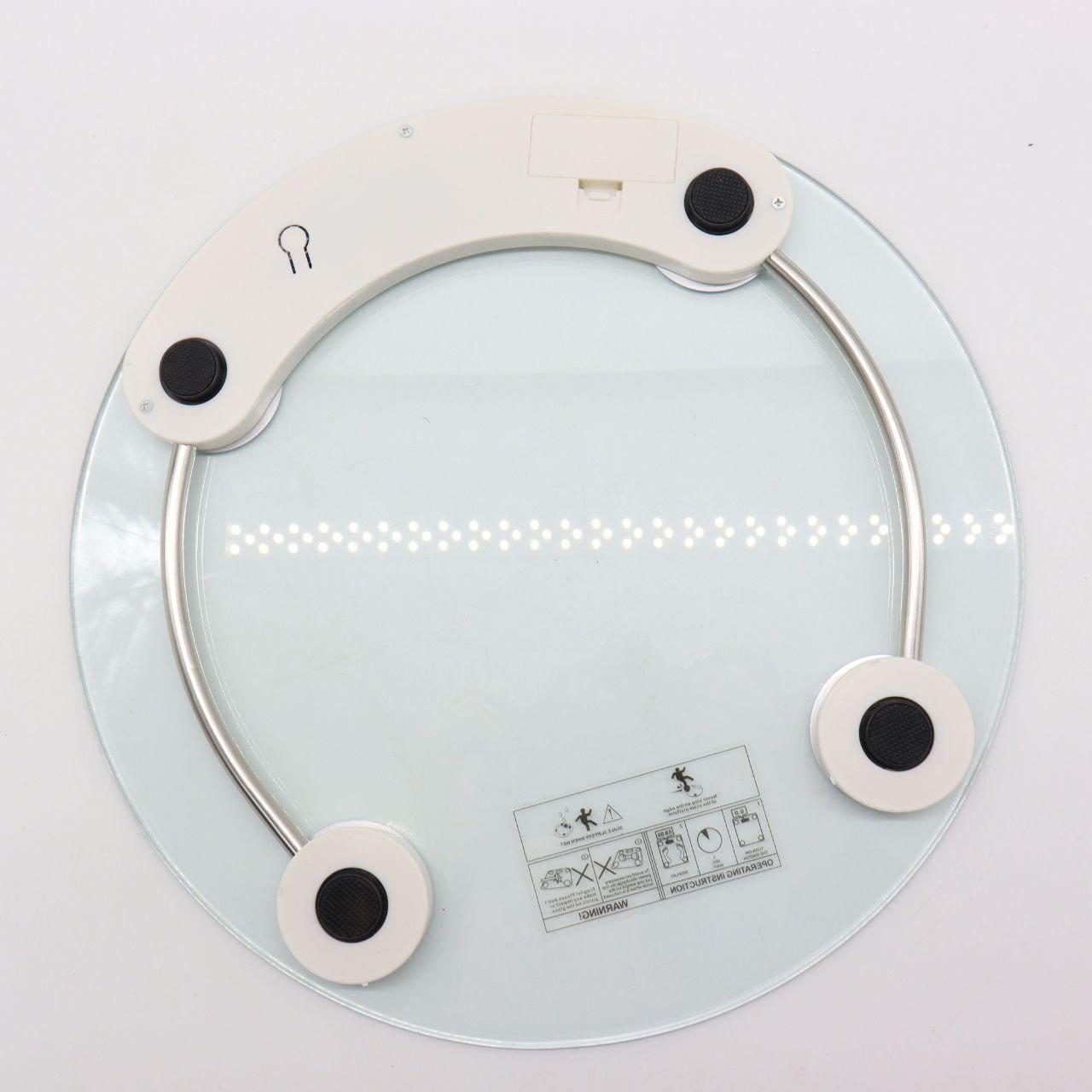 Підлогові електронні ваги до 180 кг 2003А / Скляні круглі ваги / Прозорі ваги / Ваги підлогові / Ваги підлогові