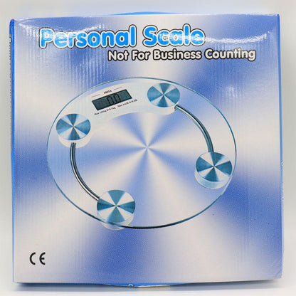 Підлогові електронні ваги до 180 кг 2003А / Скляні круглі ваги / Прозорі ваги / Ваги підлогові / Ваги підлогові