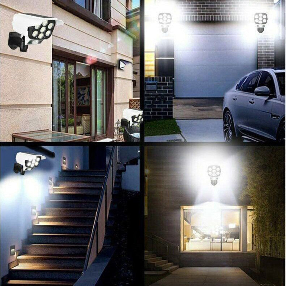 Вуличний світильник із датчиком руху на сонячній батареї + пульт, CL 877B / Світлодіодний ліхтар