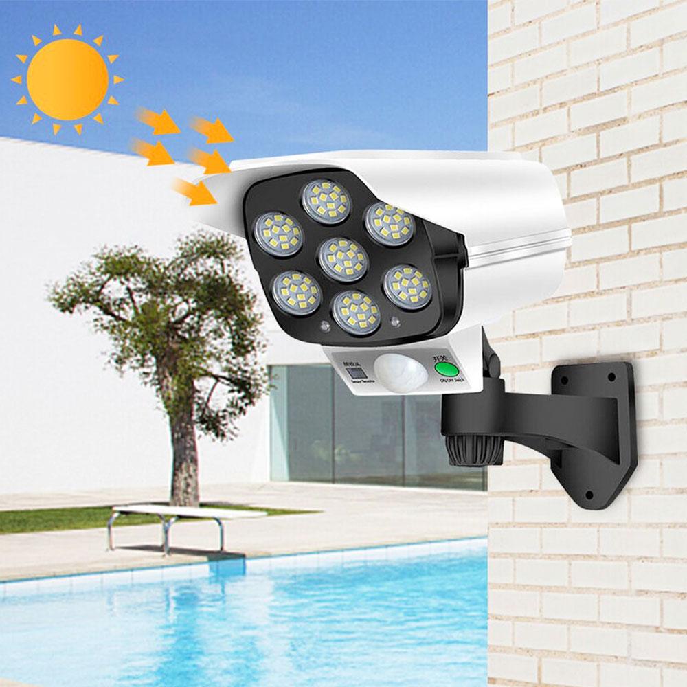 Вуличний світильник із датчиком руху на сонячній батареї + пульт, CL 877B / Світлодіодний ліхтар