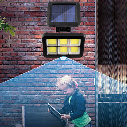 Вуличний ліхтар на сонячній батареї BL BK128-6COB + пульт / Світлодіодний світильник з датчиком руху / Прожектор