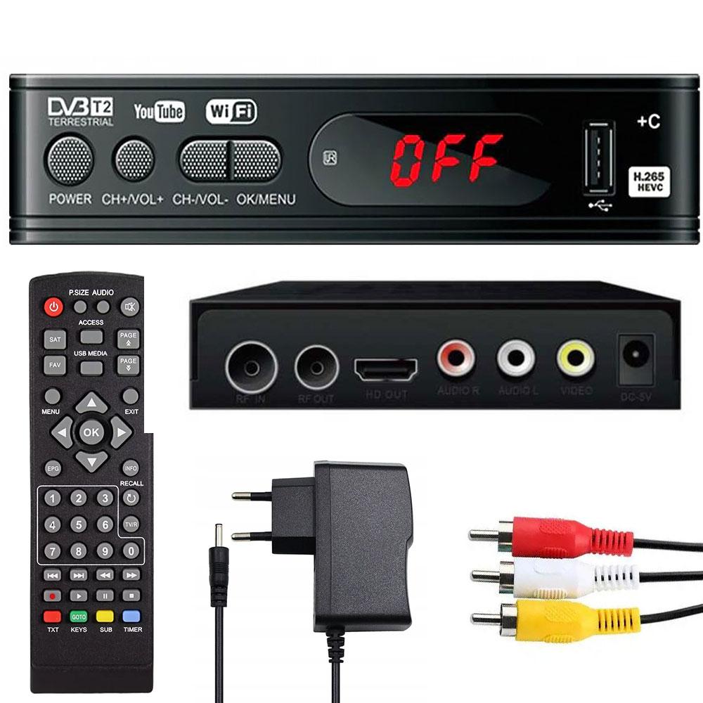 Тюнер з підтримкою wi-fi адаптера + пульт, DVB-T2 0967/ Цифровий ефірний тюнер Т2 / Приставка для телевізора