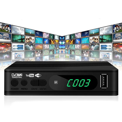 Тюнер з підтримкою wi-fi адаптера + пульт, DVB-T2 0967/ Цифровий ефірний тюнер Т2 / Приставка для телевізора