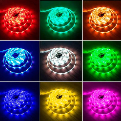 Світлодіодна стрічка з пультом 2 м RGB 5050 для фонового підсвічування телевізора / Неонове підсвічування