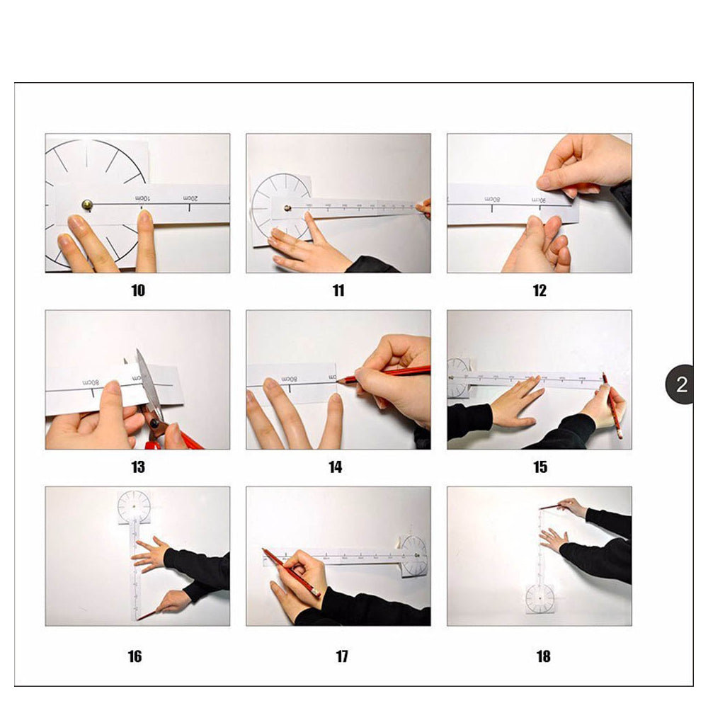 Годинник настінний самоклейний з цифрами від 60 до 90 см, DIY Clock NEW black / Годинник, що клеїться