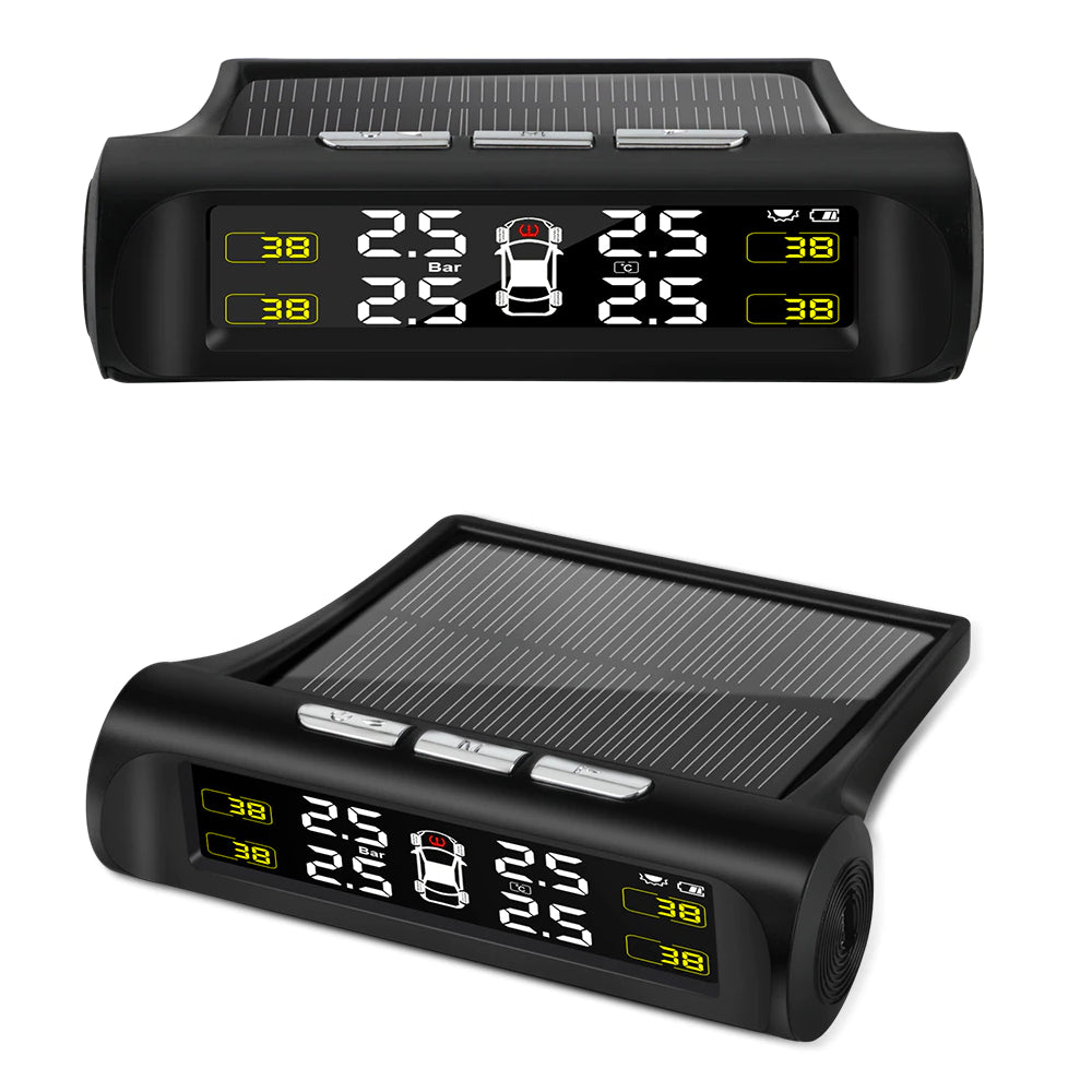 Система контролю тиску в шинах TPMS+SOLAR із сонячною панеллю / Датчик тиску в шинах авто з дисплеєм