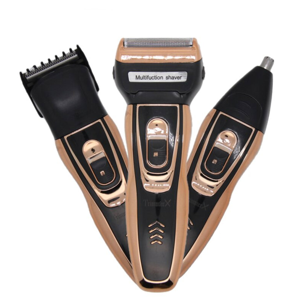 Електробритва Geemy GM 595 / Машинка для стрижки волосся / Акумуляторний тример для бороди та носа