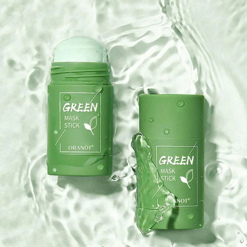 Маска стик для глибокого очищення пор із зеленим чаєм, 40гр / Очищаюча глиняна маска від чорних цяток