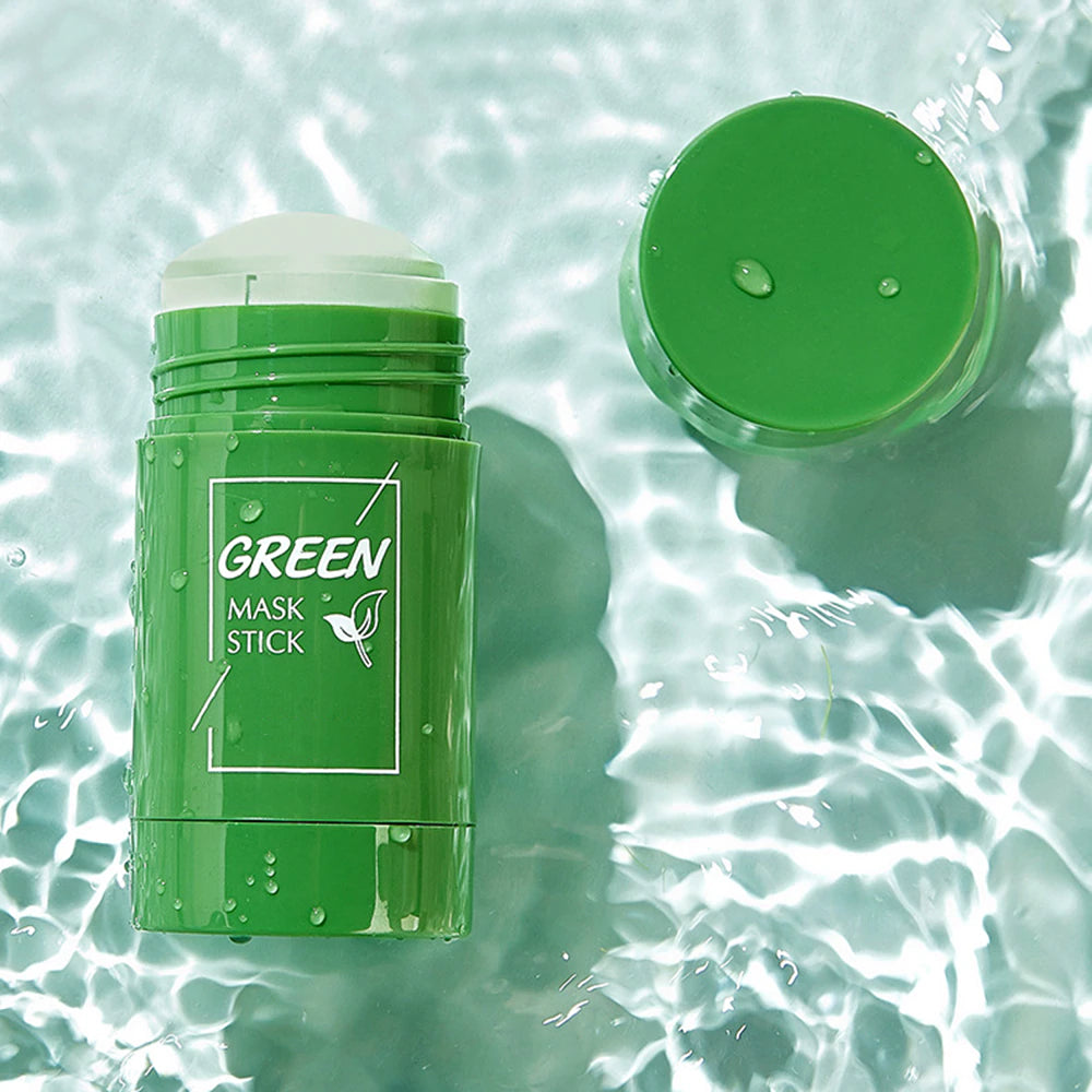 Маска стик для глибокого очищення пор із зеленим чаєм, 40гр / Очищаюча глиняна маска від чорних цяток