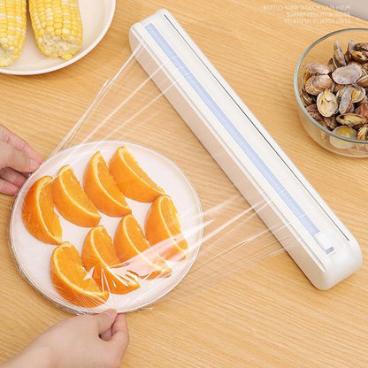 Кухонний диспенсер для зберігання та розрізання харчової плівки, фольги та паперу / Органайзер для харчової плівки