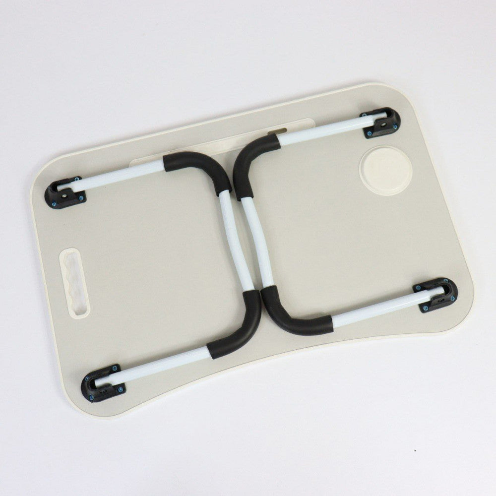 Складний столик для ноутбука та планшета 60х40х27 см, Бежевий / Багатофункціональний столик у ліжко для планшета