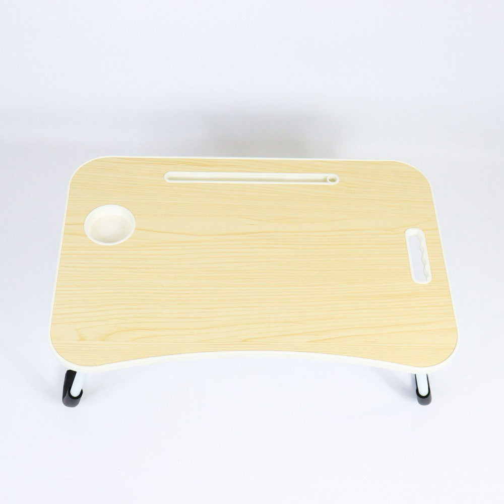 Складний столик для ноутбука та планшета 60х40х27 см, Бежевий / Багатофункціональний столик у ліжко для планшета