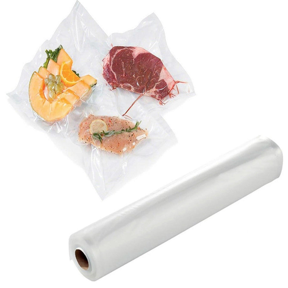 Пакети для вакууматора в рулонах 5м х 15см, 1 рулон / Вакуумні рулонні пакети для зберігання їжі