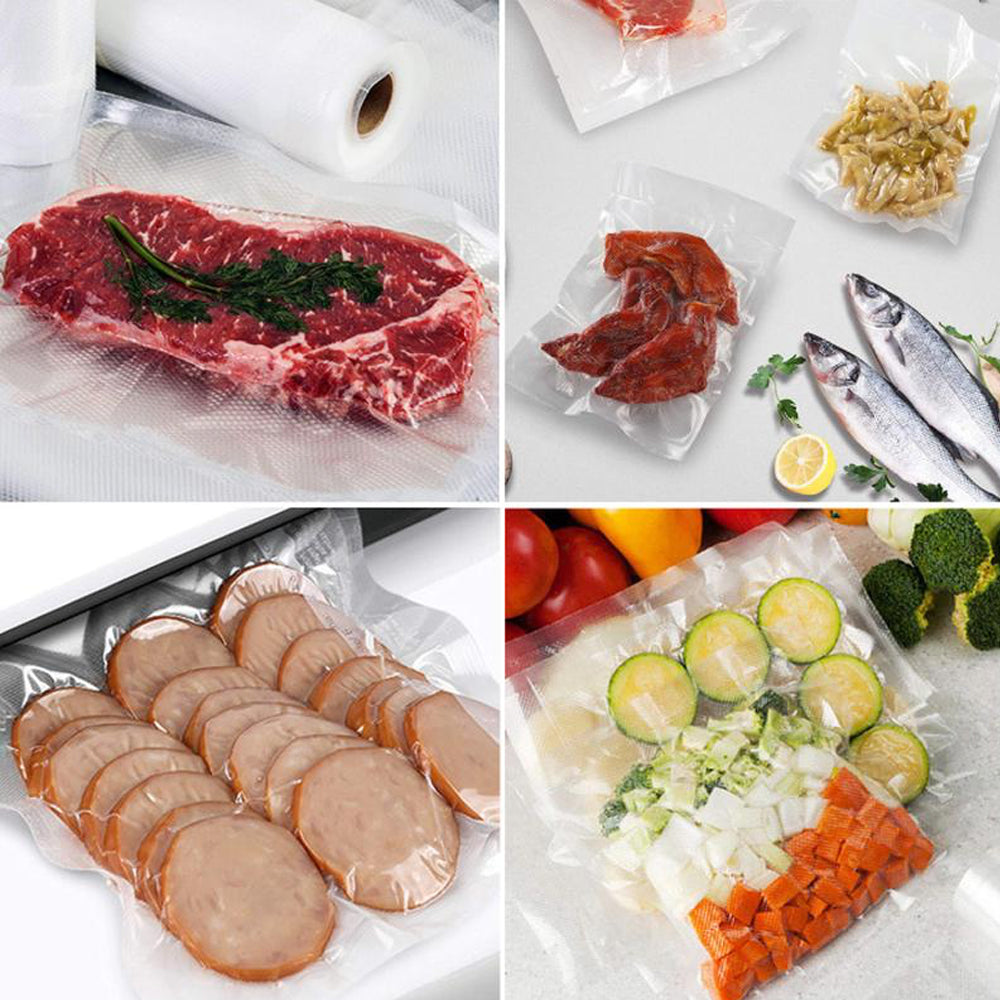 Пакети для вакууматора в рулонах 5м х 15см, 1 рулон / Вакуумні рулонні пакети для зберігання їжі