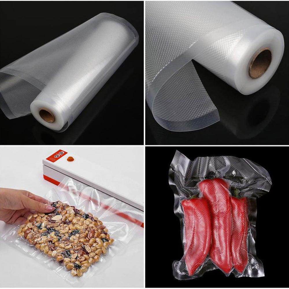 Пакети для вакууматора в рулонах 5м х 15см, 1 рулон / Вакуумні рулонні пакети для зберігання їжі