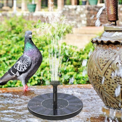 16см Фонтан насос на сонячній батареї + 6 насадок, Water Pump/ Садовий фонтан