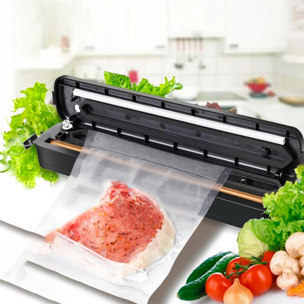 Кухонний вакуумний пакувальник харчових продуктів Vacuum Sealer, Чорний / Вакууматор