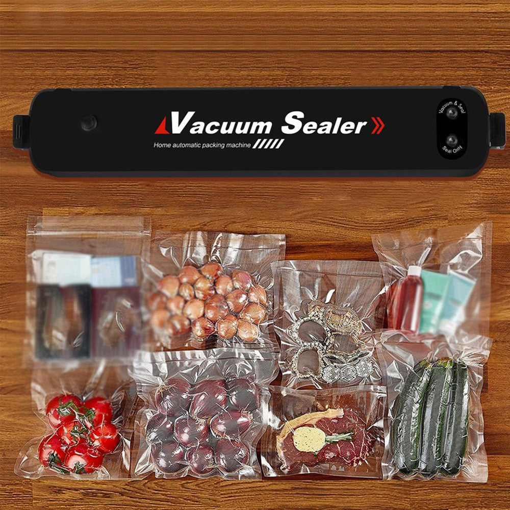 Кухонний вакуумний пакувальник харчових продуктів Vacuum Sealer, Чорний / Вакууматор