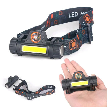 Налобний ліхтар від акумулятора, Bailong BL-8101 XPE+COB / Акумуляторний ліхтарик на голову