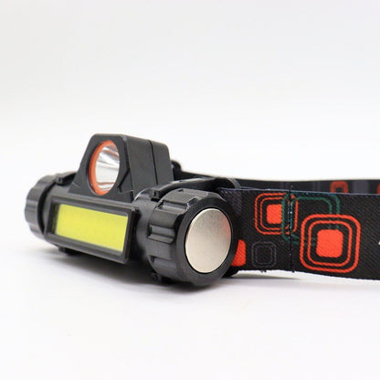 Налобний ліхтар від акумулятора, Bailong BL-8101 XPE+COB / Акумуляторний ліхтарик на голову
