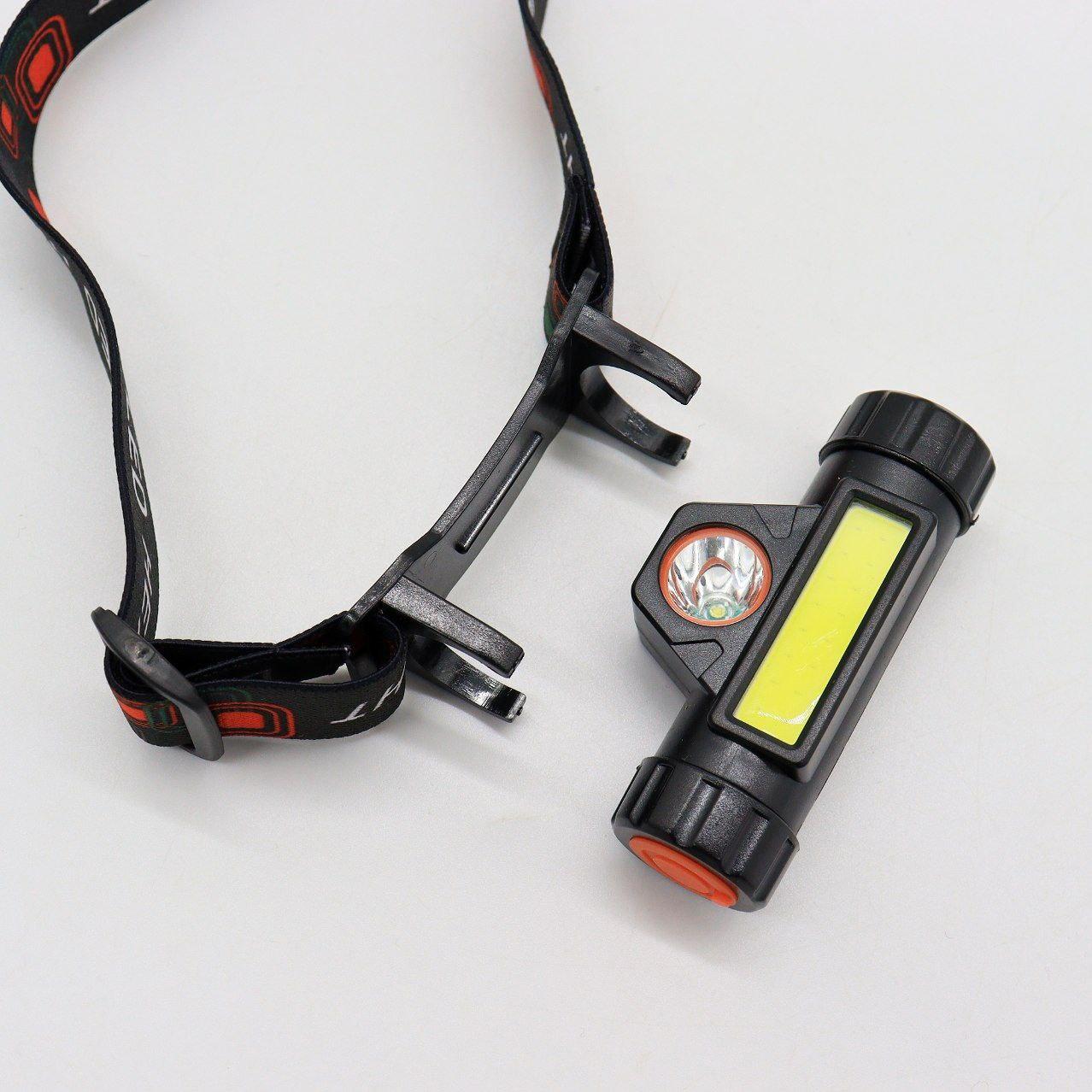 Налобний ліхтар від акумулятора, Bailong BL-8101 XPE+COB / Акумуляторний ліхтарик на голову