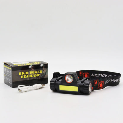 Налобний ліхтар від акумулятора, Bailong BL-8101 XPE+COB / Акумуляторний ліхтарик на голову