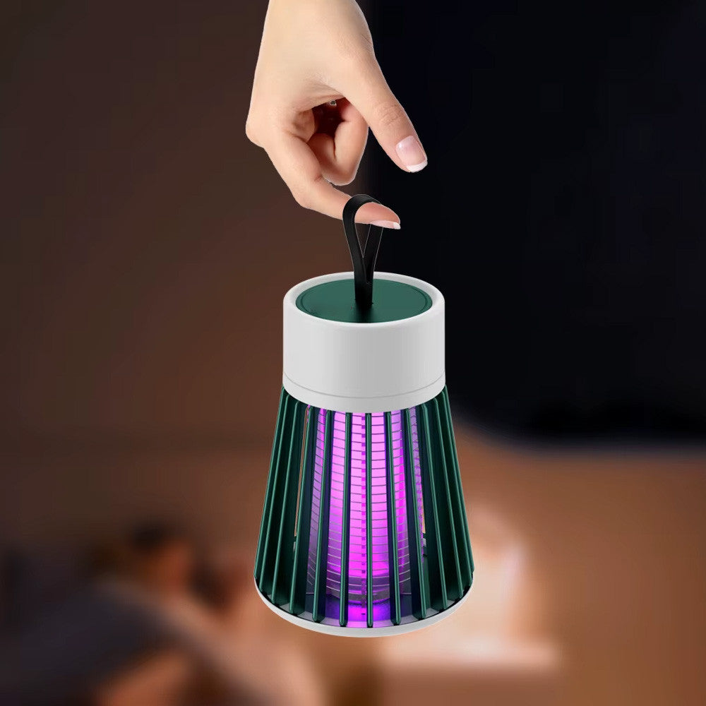 Антимоскітна лампа від комарів, від USB, Electronic shock, Зелений / Відлякувач комах
