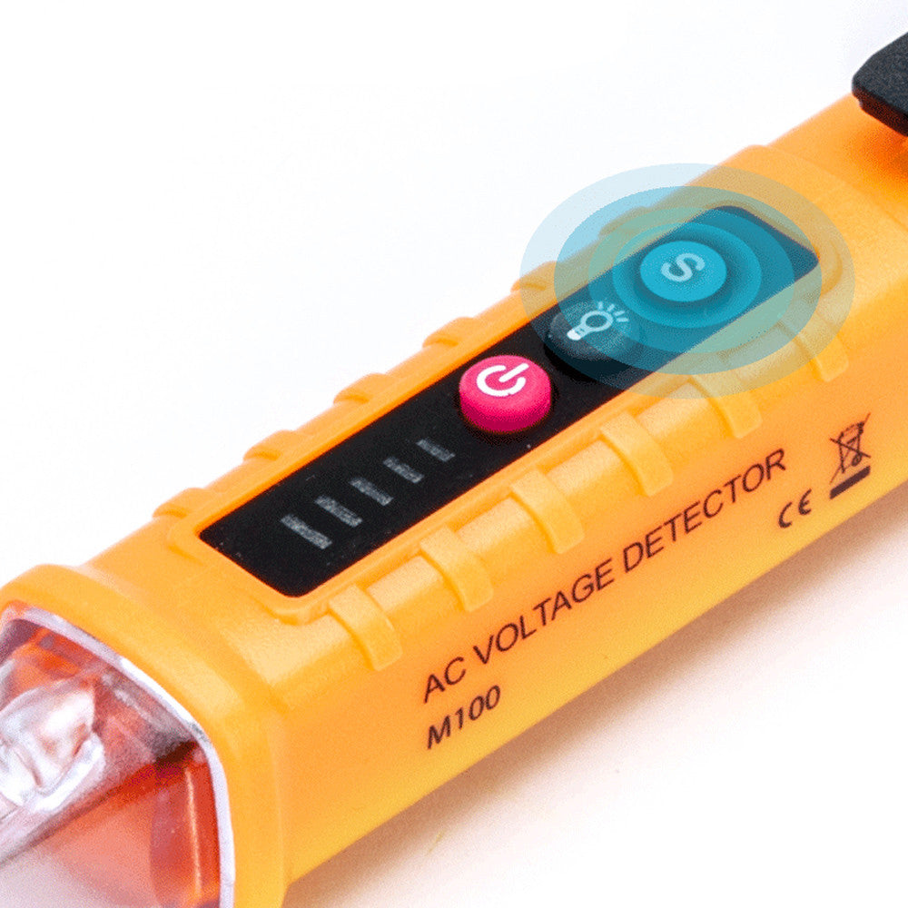 Безконтактний детектор напруги тестер зі світловою та звуковою індикацією Non-Contact Detector 7478