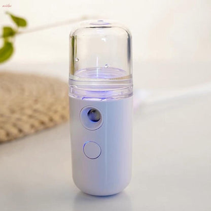 Зволожувач шкіри обличчя 30 мл, Nano Mist, Білий / Портативний міні зволожувач повітря
