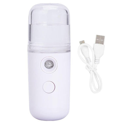 Зволожувач шкіри обличчя 30 мл, Nano Mist, Білий / Портативний міні зволожувач повітря