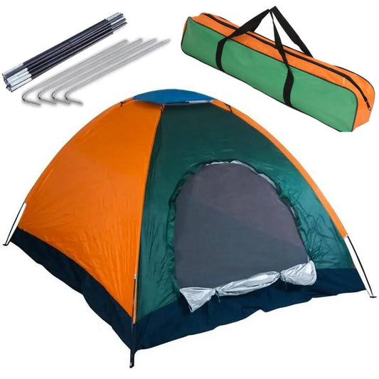Одномісний туристичний намет 200х100 см, Зелений / Кемпінговий намет на 1 особу / Намет для відпочинку