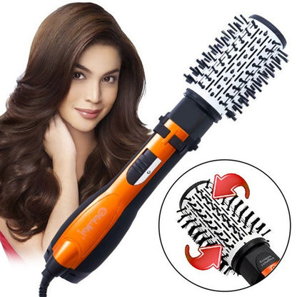 Фен-щітка браш для волосся з 3 насадками 1000Вт, Gemei GM-4828 / Стайлер для волосся / Стайлер для завивки