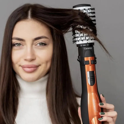 Фен-щітка браш для волосся з 3 насадками 1000Вт, Gemei GM-4828 / Стайлер для волосся / Стайлер для завивки