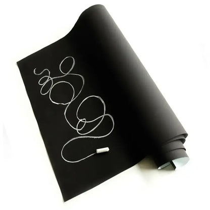 Наклейка плівка на стіну для малювання крейдою 45х200см + 5 різних крейд / Дитяча дошка для малювання крейдою