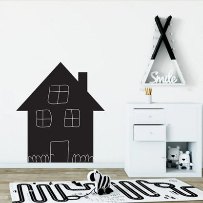 Наклейка плівка на стіну для малювання крейдою 45х200см + 5 різних крейд / Дитяча дошка для малювання крейдою