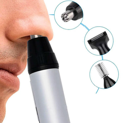 Портативний тример для носа та вух 3 в 1 Geemy GM-3107 / Стайлер триммер для стрижки