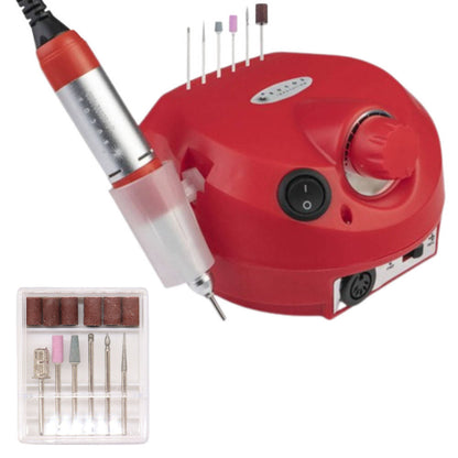 Фрезер для манікюру Naill Drill ZS-601 на 45 Вт 35000 об/хв, Червоний / Апарат для манікюру та педикюру