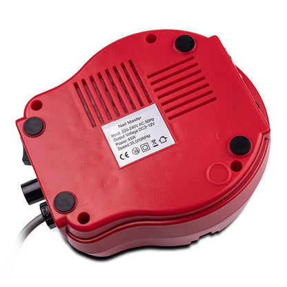 Фрезер для манікюру Naill Drill ZS-601 на 45 Вт 35000 об/хв, Червоний / Апарат для манікюру та педикюру